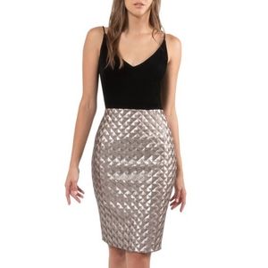 New Black Halo Finley sequin sheath dress